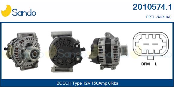  ALTERNATORE (ORIGINALE) OPEL CORSA E C1.3 CDTI 14-