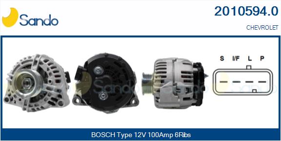 Alternatore SANDO 2010594.0