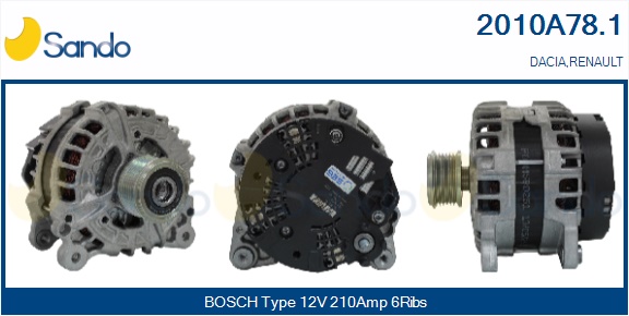 Alternatore SANDO 2010A78.1