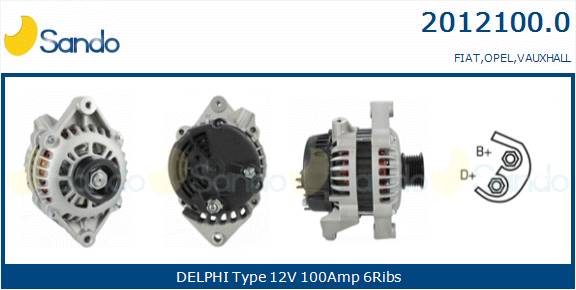  ALTERNATORE (ADATTABILE) OPEL ASTRA G 1.4 -05