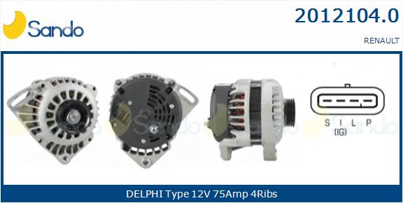  ALTERNATORE (ADATTABILE) OPEL VECTRA B