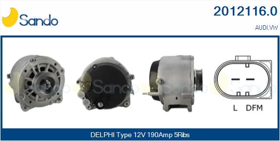 Alternatore SANDO 2012116.0