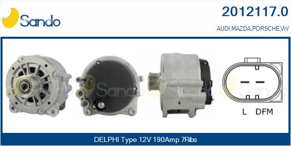 Alternatore SANDO 2012117.0
