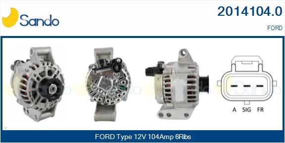 Alternatore SANDO 2014104.0