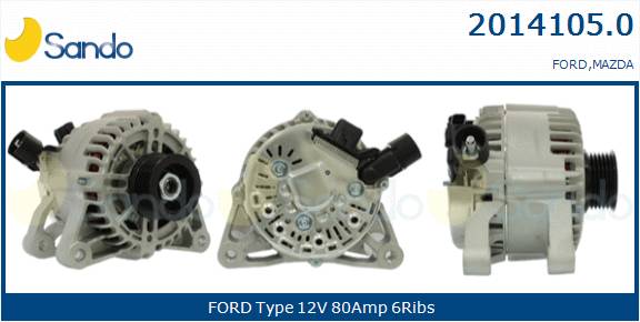  ALTERNATORE (ADATTABILE) FORD FIESTA V 1.4 TDCI -10