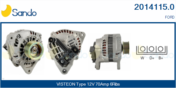 Alternatore SANDO 2014115.0