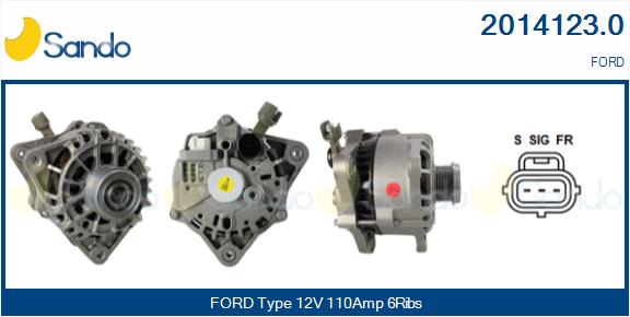 Alternatore SANDO 2014123.0