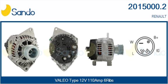 Alternatore SANDO 2015000.2