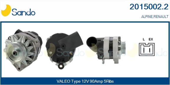 Alternatore SANDO 2015002.2