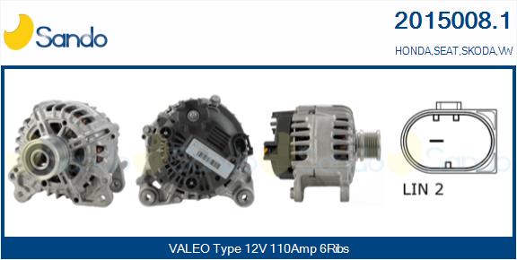 Alternatore SANDO 2015008.1