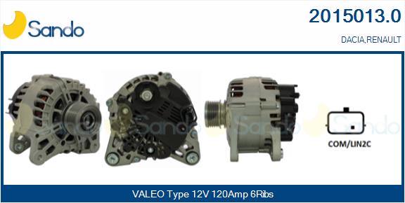 Alternatore SANDO 2015013.0