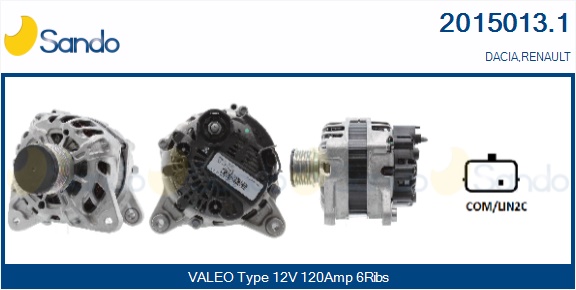  ALTERNATORE (ORIGINALE) DACIA DUSTER 1.5 DCI -18