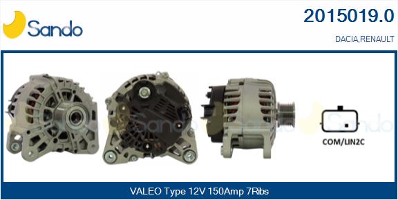 Alternatore SANDO 2015019.0