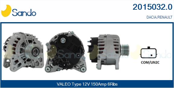 Alternatore SANDO 2015032.0