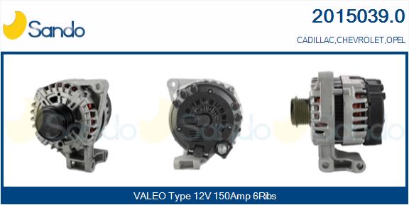 Alternatore SANDO 2015039.0