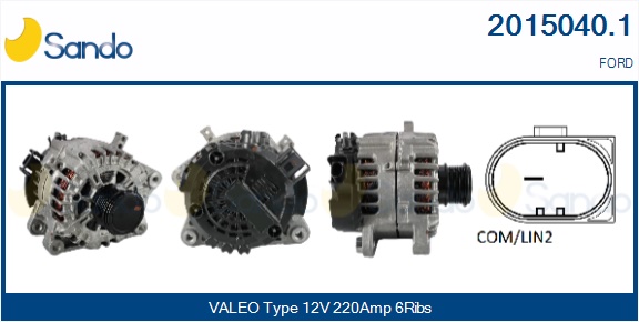  ALTERNATORE (ORIGINALE) FORD TOURNEO 2.0 ECOBLUE 16-