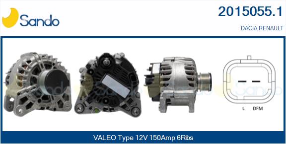 Alternatore SANDO 2015055.1