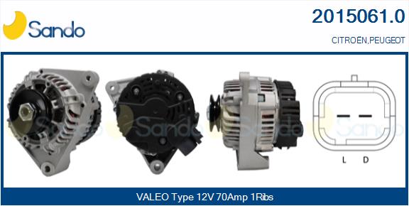 Alternatore SANDO 2015061.0