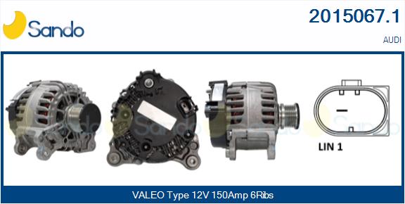 Alternatore SANDO 2015067.1