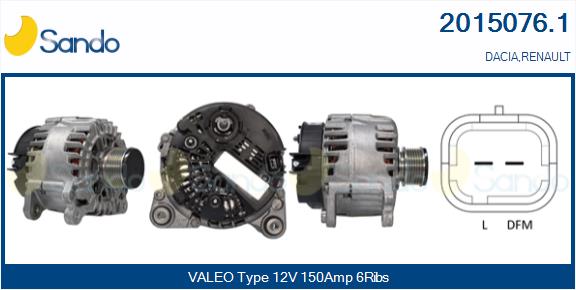 Alternatore SANDO 2015076.1