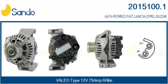  ALTERNATORE (ORIGINALE ) FIAT PUNTO 1.3JTD 03-