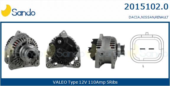  ALTERNATORE (ADATTABILE) DACIA DUSTER 1.5 DCI -18