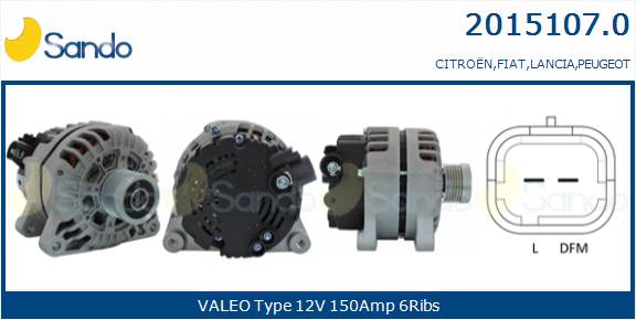  ALTERNATORE (ADATTABILE) FIAT SCUDO 2.0D MJT 11-