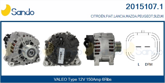  ALTERNATORE (ORIGINALE ) CITROEN C4 1.6HDI 07-