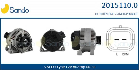  ALTERNATORE (ADATTABILE) FIAT QUBO 1.4 08-