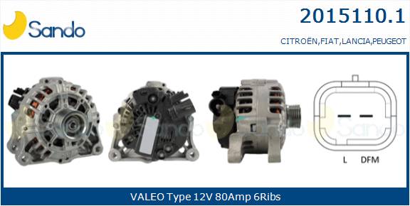  ALTERNATORE (ORIGINALE ) CITROEN C4 1.6 04-