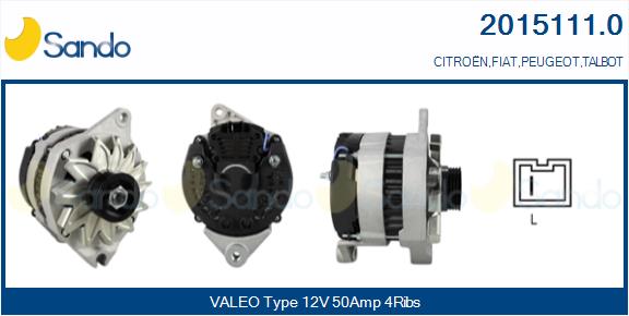  ALTERNATORE (ADATTABILE) PEUGEOT 205 1.7D -98