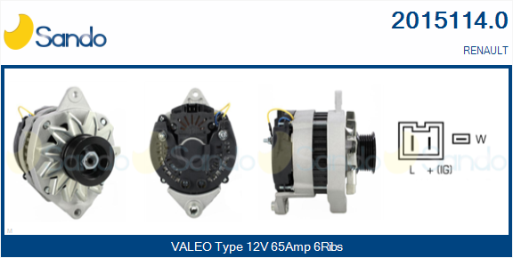 Alternatore SANDO 2015114.0