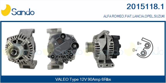  ALTERNATORE (ORIGINALE ) FIAT G.PUNTO 1.3DMJT 05-