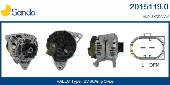 Alternatore SANDO 2015119.0