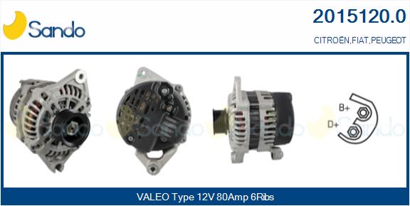 Alternatore SANDO 2015120.0