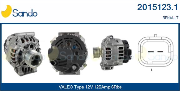 Alternatore SANDO 2015123.1