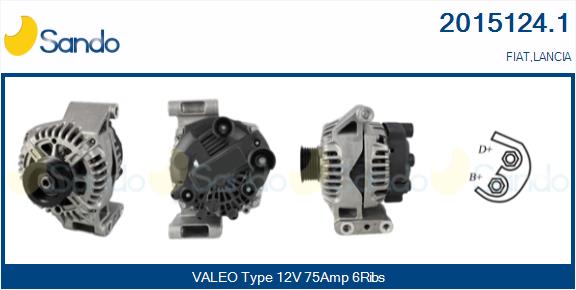 Alternatore SANDO 2015124.1