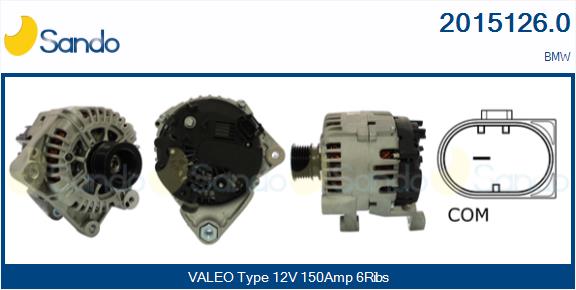 Alternatore SANDO 2015126.0
