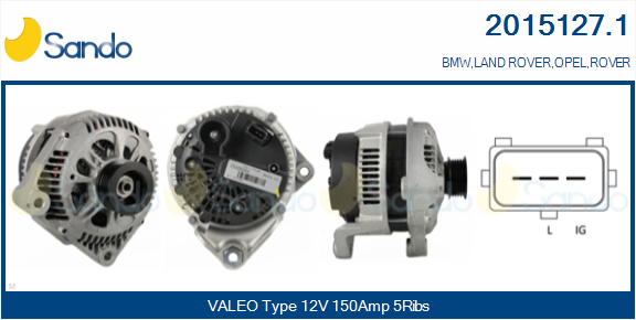 Alternatore SANDO 2015127.1