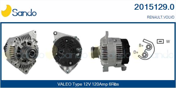 Alternatore SANDO 2015129.0