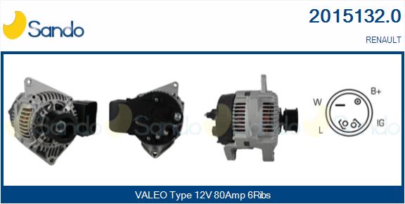 Alternatore SANDO 2015132.0