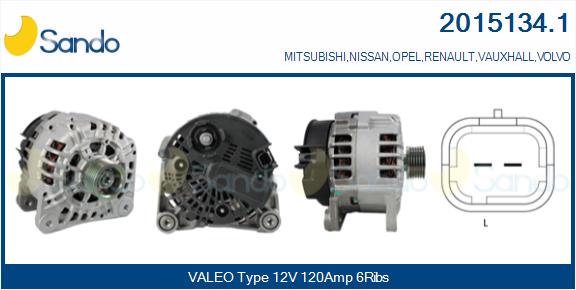Alternatore SANDO 2015134.1