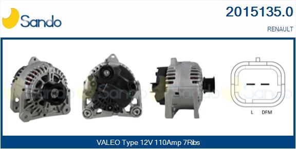  ALTERNATORE (ADATTABILE) RENAULT MEGANE 1.9 DCI 04-