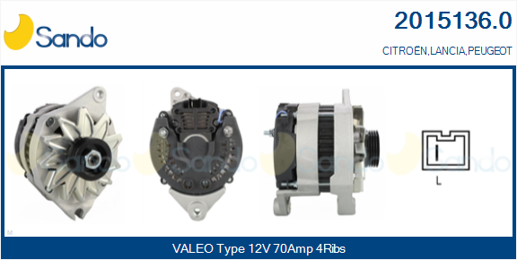 Alternatore SANDO 2015136.0