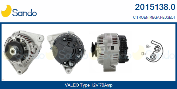  ALTERNATORE (ADATTABILE) CITROEN SAXO 1.1 -03