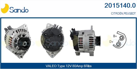 Alternatore SANDO 2015140.0