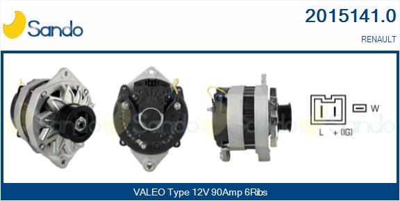 Alternatore SANDO 2015141.0