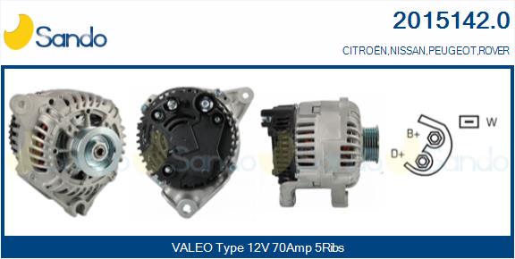  ALTERNATORE (ADATTABILE) CITROEN XSARA 1.5D -00