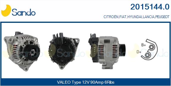  ALTERNATORE (ADATTABILE) CITROEN XSARA 1.9TD -00