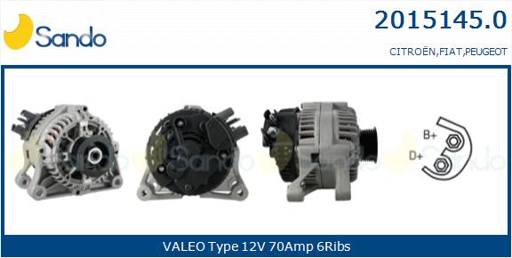 SANDO ALT.RE(ADATTABILE) PEUGEOT 206 1.1 02-